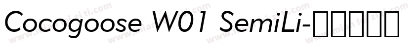 Cocogoose W01 SemiLi字体转换